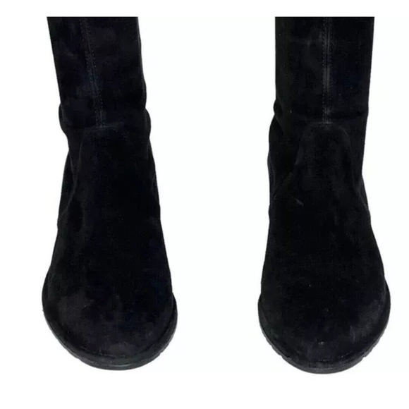 Stuart Weitzman Lowland Suede Over-the-knee Boots Black Women’ Size 5.5 M - Picture 4 of 15
